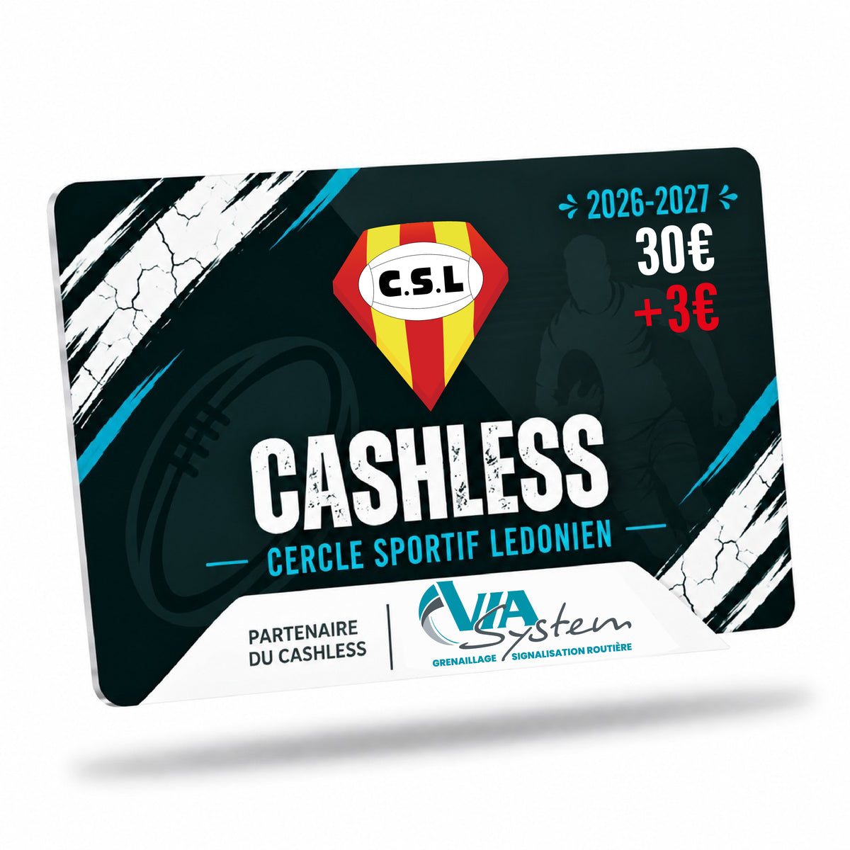 Recharge Cashless 30€ + 3€
